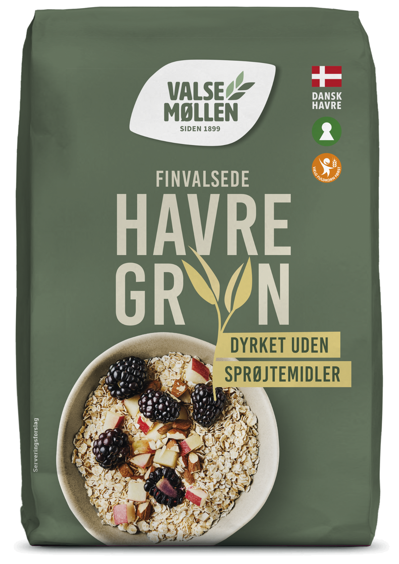 Havregryn finvalsede